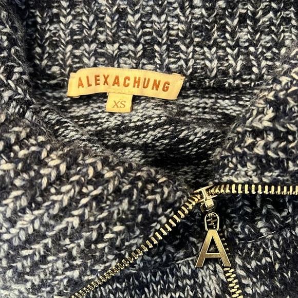 Alexa Chung Moon Wool & Cashmere Half Zip Sweater Size XS - Picture 8 of 9